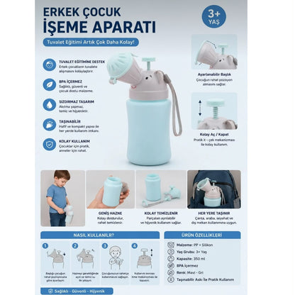 Çocuk Bebek Pisuvar İşeme Şişesi