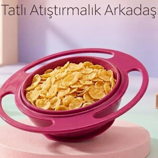 360° Dönen Yemek Kabı